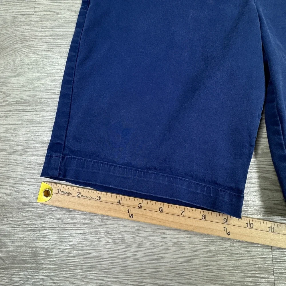 Tommy Bahama Women's Boracay Chino Shorts Island Navy 12 Cotton Stretch Pocket